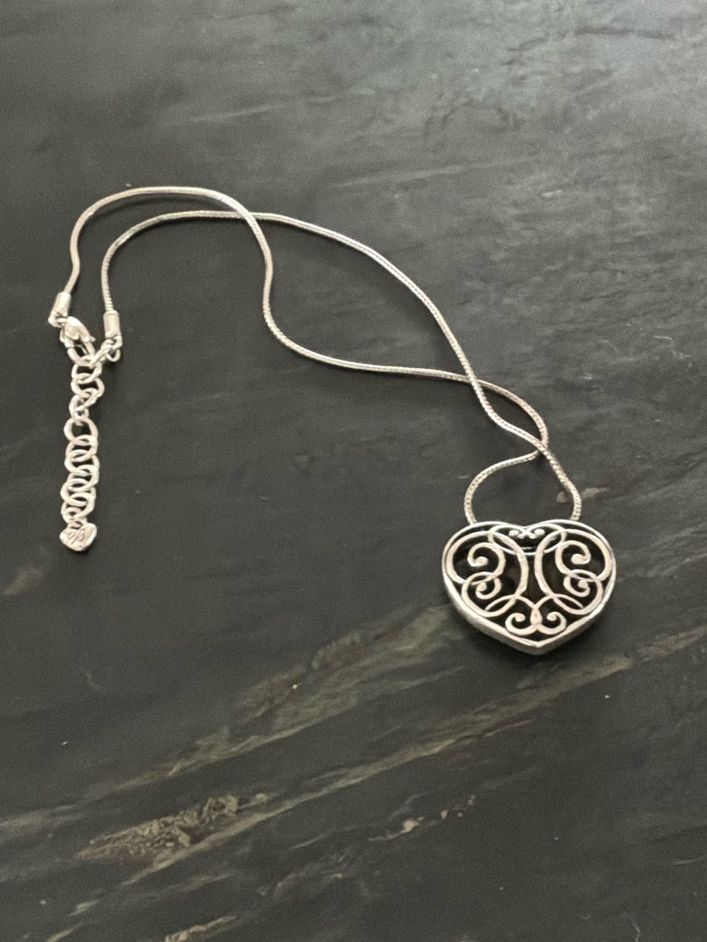 Brighton Heart Filigree Necklace